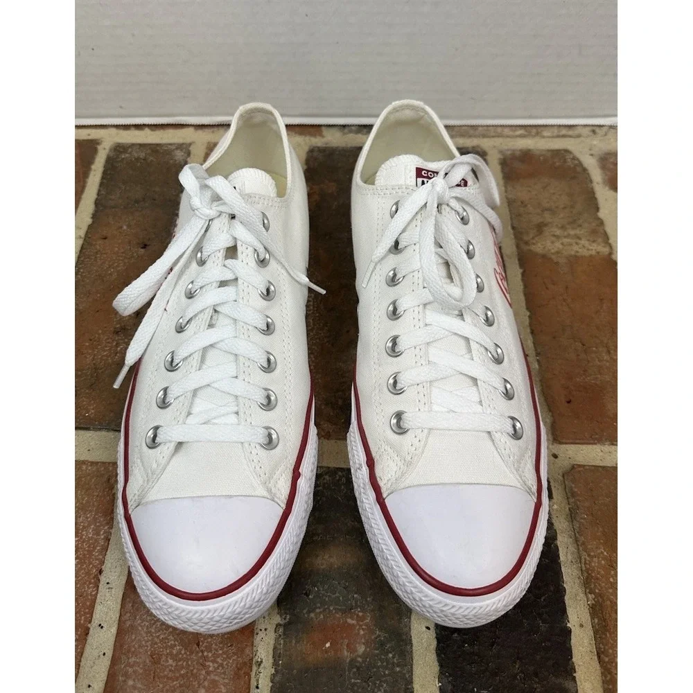 Converse Coca Cola All Star Sneakers White Red Low‎ Top Lace Up Shoes Men's 10 - Picture 4 of 7